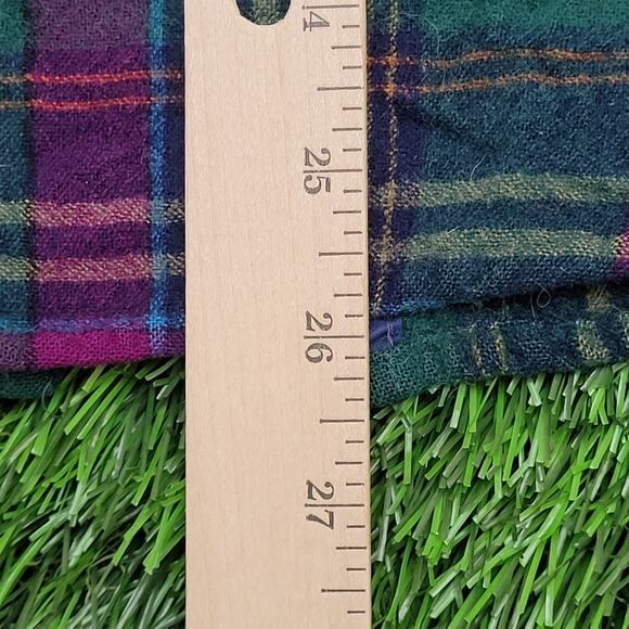 Vintage LOBO Flannel Plaid Shirt Medium 20x26 Pendleton Wool - Picture 7 of 9
